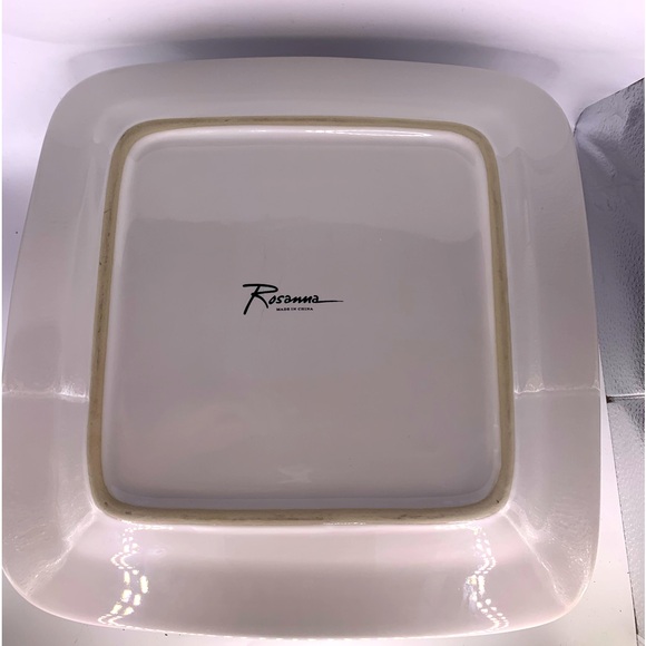 Rosanna Paris Cafe Eiffel Tower 11" Square Dinner, Serve, Display Plate Retired - Picture 3 of 5